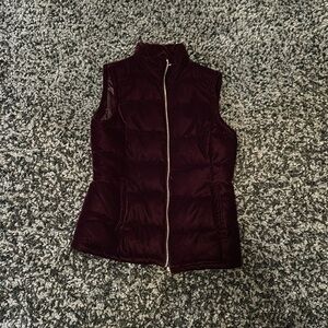 Purple-Maroon Velvet Calvin Klein Vest